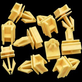 Rexka 10pcs Yellow Front Wheel Arch Molding Clip W790383-S900 for Ford F150 2015-2020 F-150 W790383S900