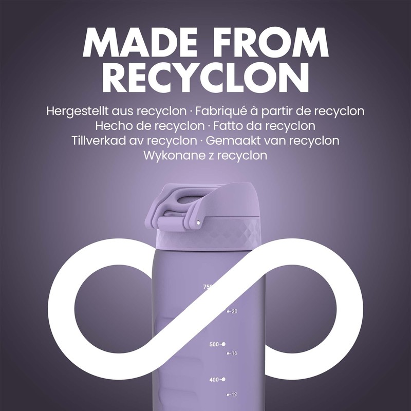 Ion8 Recyclon Water Bottle, Periwinkle, 750 ml Capacity