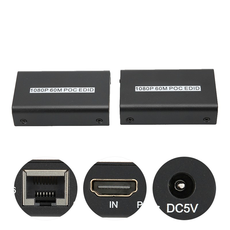 60M HD Multimedia Interface Single Cable Extender HDMI Network Transmission