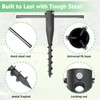 DEROFIT Heavy Duty Metal Umbrella Base, Portable, Adjustable, and Multi-Use