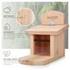 wildtier liebe Squirrel Feeder Weatherproof I Made of Screwed Solid