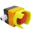 mxuteuk Anti-Misoperation Emergency Stop Push Button Switch Station Box Red