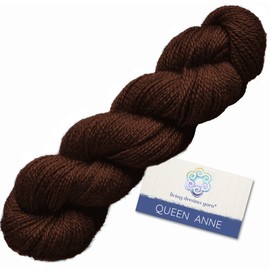 Living Dreams Queen Anne LACE Yarn. Luxuriously Soft 100% Baby Alpaca: Walnut