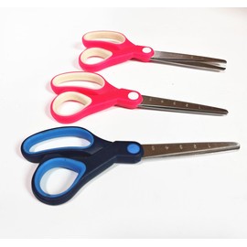 3 Packs 6 Inch Small Scissors for School Sharp Point Tips All Purpose Scissors Kids Students Teachers Crafts School Office Home, Right & Left Handed Scissors, Pink, Blue