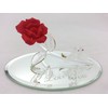Glass Baron I Love You Doves with Rose Figurine