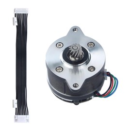 FYSETC 3D Printer Accessories for K2 Plus: Original Extruder Motor 35mm Round Pancake Stepper E-axis with 12 Teeth Shaft Gear Drive Board Connected Cable for FDM Printing Project