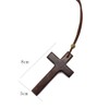 Gorise Handcrafted Wooden Cross Pendant Wooden Cross Hanging Ornament for