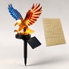 Solar Eagle Garden Light 9.84in Patriotic LED Outdoor Stake Memorial