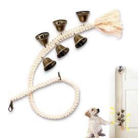DHinkyoung Hanging Dog Bell Adjustable Dog House Toilet Training Bell Multifunction Dog Puppy Doorbell for Small, Medium and Large Dogs to Ring to Go Outside or Toilet