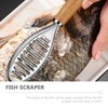 Fish Scaler Brush Stainless Steel Fish Scaler Remover Sawtooth Fish