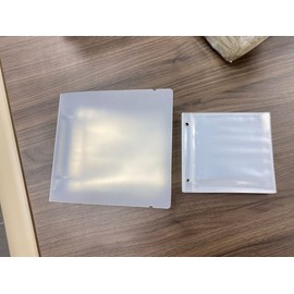 100 Pockets Small Photo Album 4x4" with Refillable Photo Sleeves,50 Pages Photo Flip Book,Card Photo Sleeve Mini Album,Waterproof Pocket Photo Holder, Photo Pocket for Name Card (Clean)