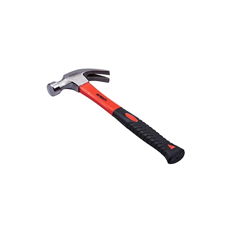 Amtech A0250 16oz (450g) Claw Hammer with fibreglass Shaft