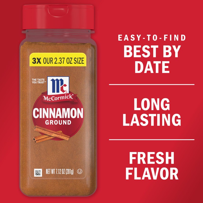 McCormick Ground Cinnamon, Non-GMO, Aged Up to 15 Years, Brings
