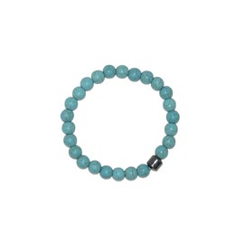 Jeannieparnell 960 - Beautiful 8mm Turquoise Howlite Gemstone Bead Classic Bracelet