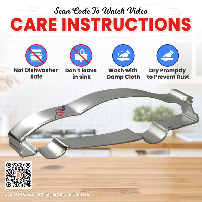 CookieCutter Race Car Cookie Cutter 5 Inch –Tin Plated Steel