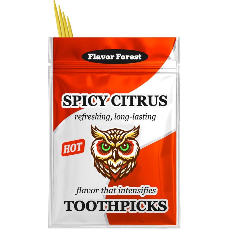 Spicy Citrus Flavored Cinnamon Toothpicks - 100ct