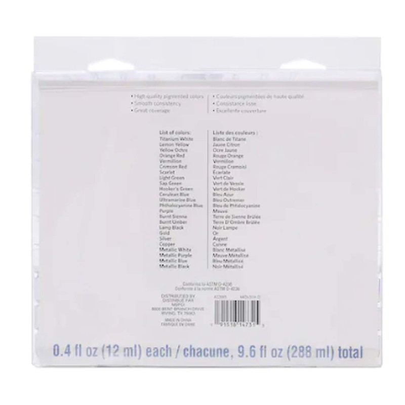 Necessities 24 Color Acrylic Paint Value Pack by Artist's Loft