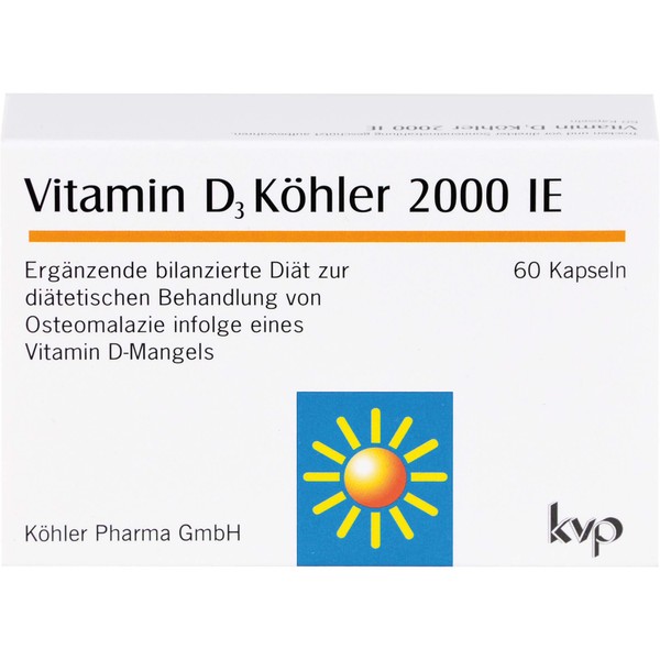 Vitamin D3 Köhler 2000 IE, 60 pcs. Capsules