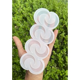 Extended Zodiac Moon Lunar Sway Silicone Mold Flexible Fondant Food Grade Chocoloate Mold (Clear)