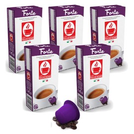 Bonini Coffee Capsules, Forte - Nespresso Compatible- 5-Pack (5x10 Capsules)
