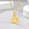 Prosteel Womens Gold Allah Necklace Arabic Pendant For Men Muslim