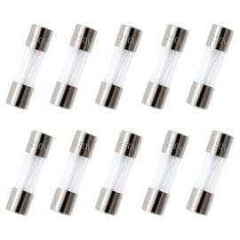 ZUPAYIPA Pack of 10 pcs F20AL Fast-Blow Fuse 20A 250V Glass Fuses 0.2 x 0.79 inch / 5 x 20 mm (20amp) (F20A)
