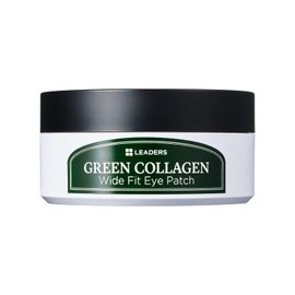 LEADERS Green Collagen Wide Fit Eye Patch – Vegan Hydrogel Firming Eye Patch, Deep Absorption, Helps Improve Fine Lines, Anti-Aging, Firming & Wrinkle Care, Gentle Formula for Sensitive Skin - 96g