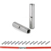kuosbiu 100 PCS Non-Insulated Butt Connectors Kit, AWG 22-16 Wire
