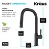 KRAUS Torak Pull Down Kitchen Faucet in Matte Black with