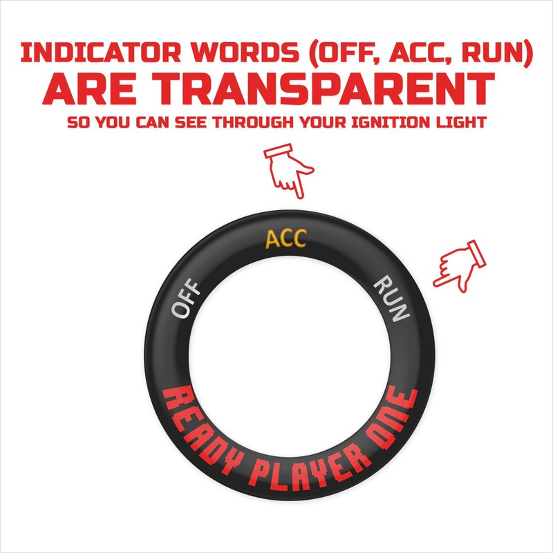 TOOLEPIC Push Start Button Cover for Dodge Challenger Charger Durango