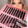 300 Pieces Eyelash Extensions, Fluffy Clusters, Eyelash Clusters, 3 Styles,