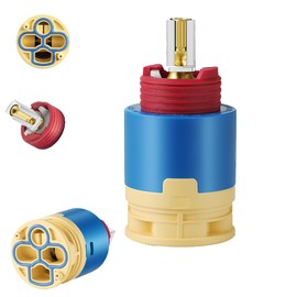 HAIN-YO Pressure Balancing Cartridge Replacement for JL02BJ, 40mm Ceramic Pressure Balance Cartridge,40mm Faucet Cartridge For Tub and Shower Faucet cartridge,Sturdy Core Copper (JL02BJ)