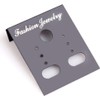 100 Pieces Black Earrings Display Card,Plastic ewelry Packaging DIY Earrings