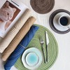 Soulnioi Cotton Place Mats and Coasters, Round Table Placemats Plate