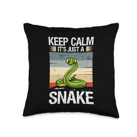 Snake Ball Python Lover Ball Python Boa Corn Snake Throw Pillow, 16x16, Multicolor