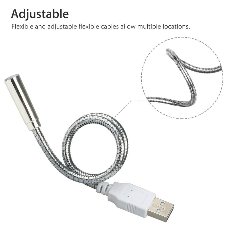 LinaLife USB Flexible Bright LED Night Light Lamp Laptop Portable