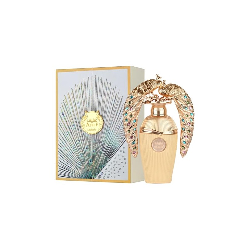 Lattafa Afeef for Unisex Eau de Parfum Spray, 3.4 Ounce