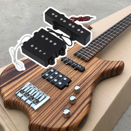 Yibuy Black Jazz Bass Bridge Pickup Precision P Base Pickup for 4 String Bass PB Bridge, 1 PB Neck Place, 1 JB Bass Pickup Bridge Rich Tone