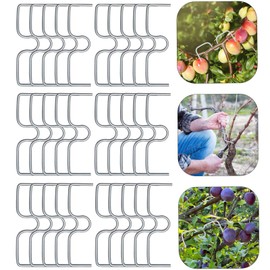 FiveMileBro Metal Fruit Tree Branch Separator, M-shaped Lopper & Branch Fixer, Adjustable Garden Branch Clips for Spreading and Bending Fruit Branches (10 cm/30 Pieces)