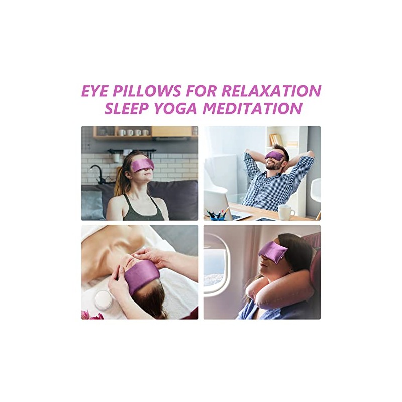 RelaxCoo Lavender Eye Pillow - Weighted Moist Heat Compress