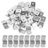 100 Stück Z-Typ-Haken, Bilder-Aufhängesystem, robuste Metallaufhänger, Bilderrahmen, Schreibtisch-Clips, Z-Clips für