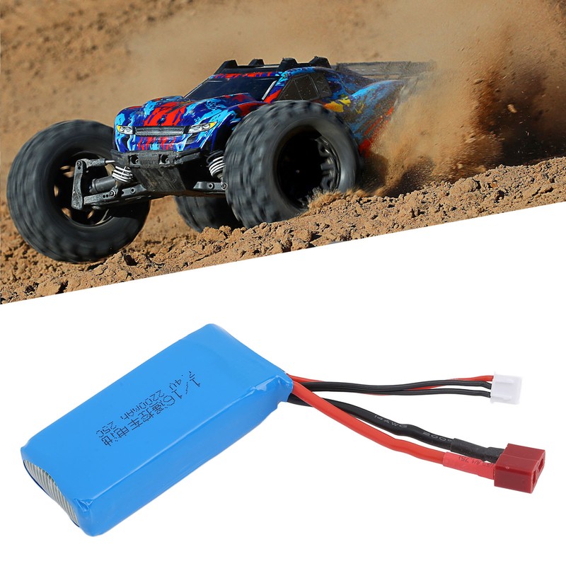 RC Car Battery 2S 7.4V 2200mAh Li Po Circuit Protection