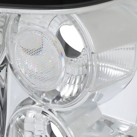 Auto Dynasty Compatible with 2005-2006 Jeep Grand Cherokee Chrome Housing Altezza Style Tail Light Brake/Parking Lamps