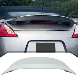 HECASA Rear Trunk Spoiler Compatible with 2009-2021 Nissan 370Z Coupe Trunk Lid Wing Primer Gray