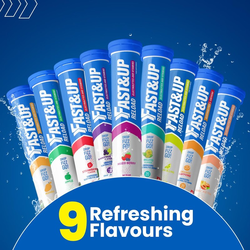 Fast&Up Reload –Apple Flavour – 80 Effervescent Tablets – Instant