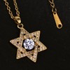 Star of David Necklace Birthstone Star of David Necklace: Delicate