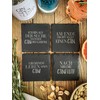 Slate Coaster Set (4 Pieces) for Gin with Gin Sayings