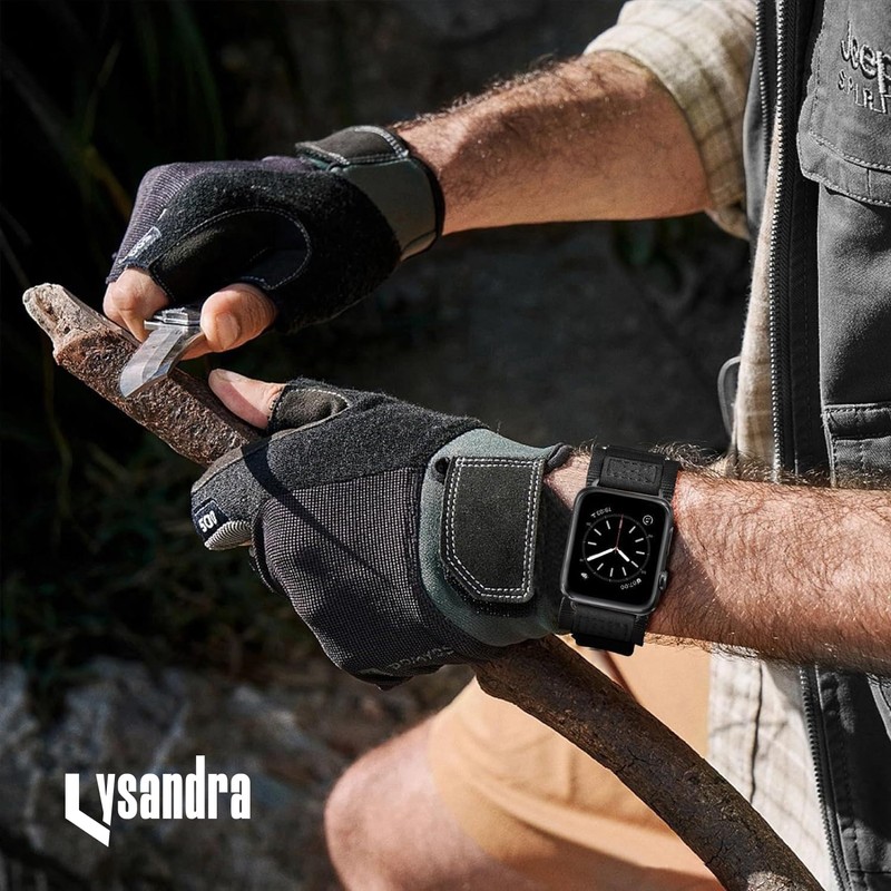 LYSANDRA Compatible with Garmin Venu X1 Bands, Nylon Sports Strap