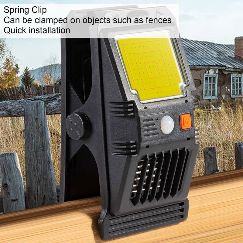Clip On Solar Wall Lamp Motion Sensor Waterproof Portable Bug