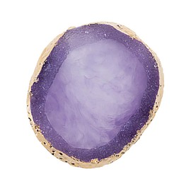 CORHAD 1pc Resin Manicure Agate Color Plate Professional Nail Art Display Tool for Blending Pigments Easy to Clean and Use for Salon and Nail Designs